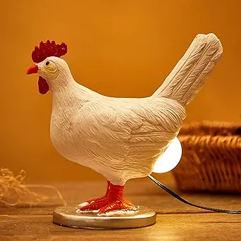 Creative Chicken and Duck Shape Decorative Table Lamp