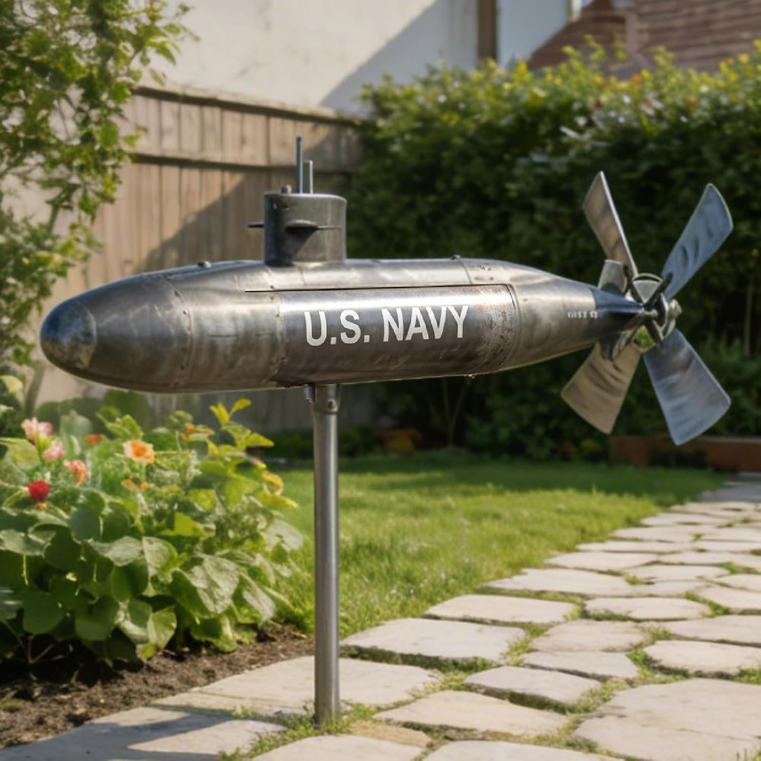 ⚓ Navy Submarine Wind Spinner