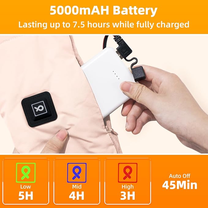 🧣Heated scarf, Electric Heating Pad for Neck Pain Relief and Stiffness