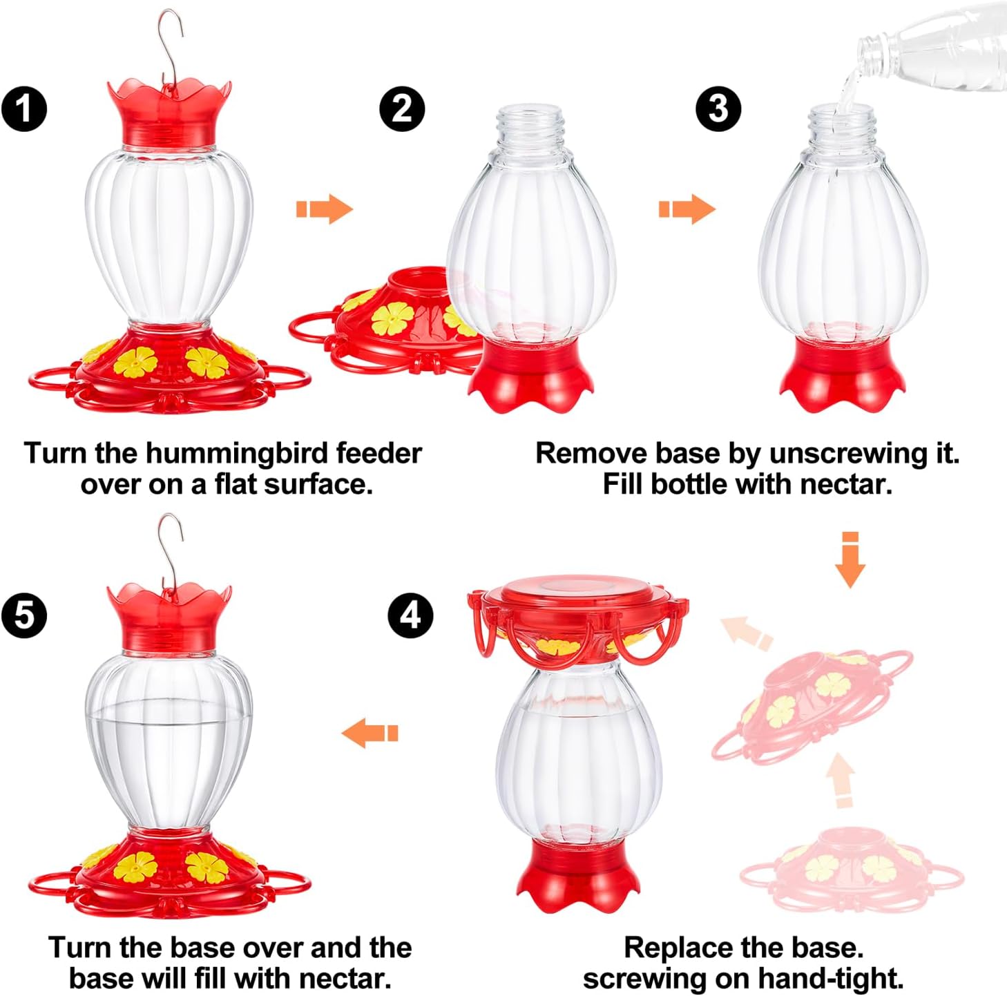 Insect Resistant Outdoor Hanging Hummingbird Feeder
