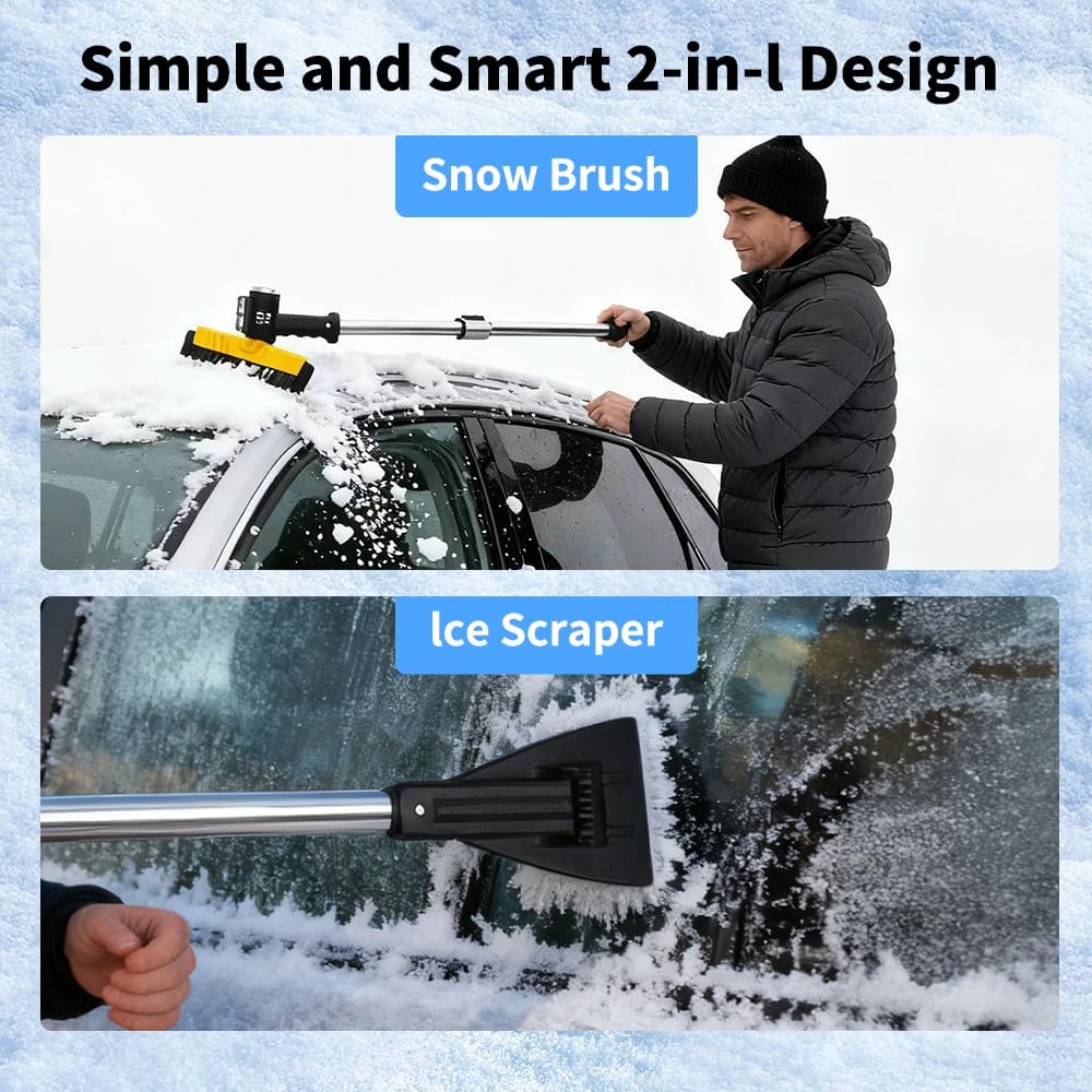 🚗Extendable Ice Scraper & Snow Brush
