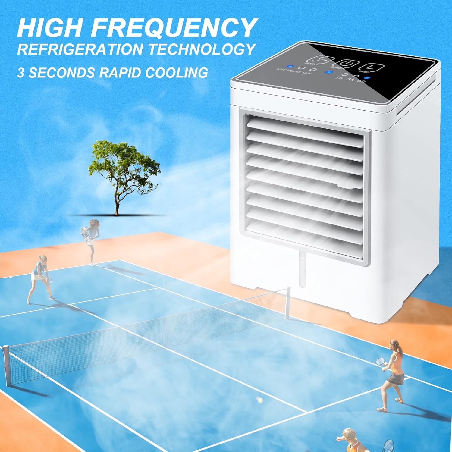 Evaporative Air Cooler with Touch Screen