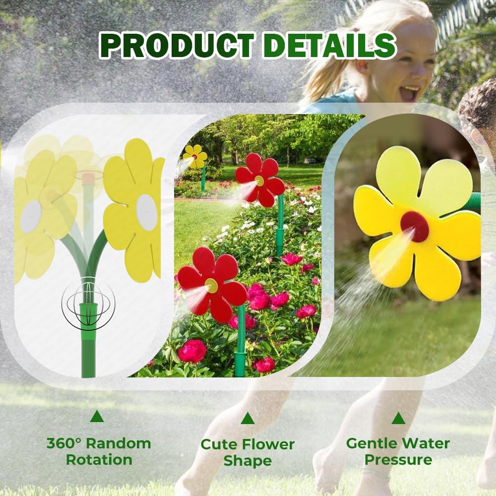 Crazy Daisy Sprinkler Sunflower Lawn Dancing Flowe