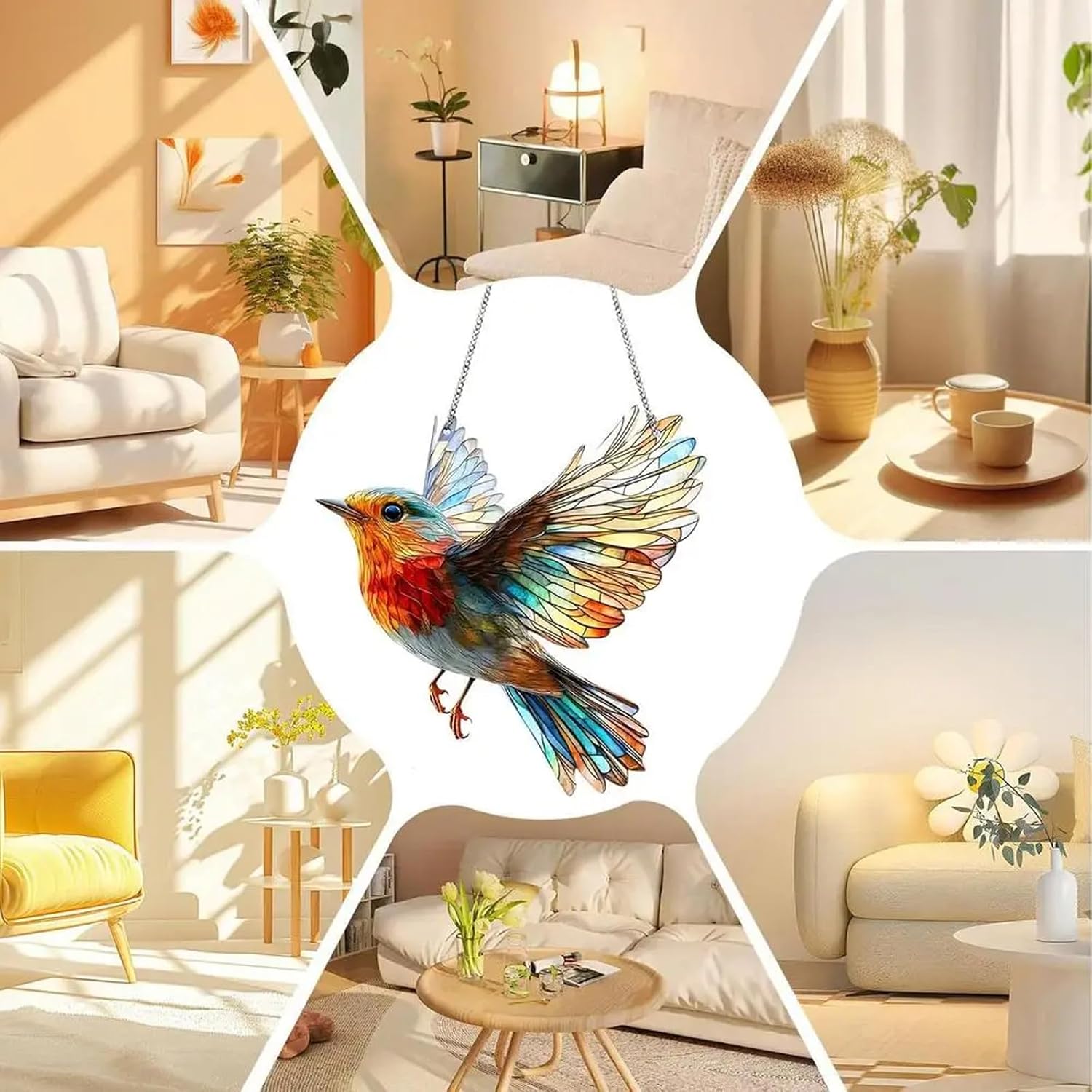 🔥The Best Gift 49% OFF🎁Hummingbird Suncatcher Colorful Window Hanging