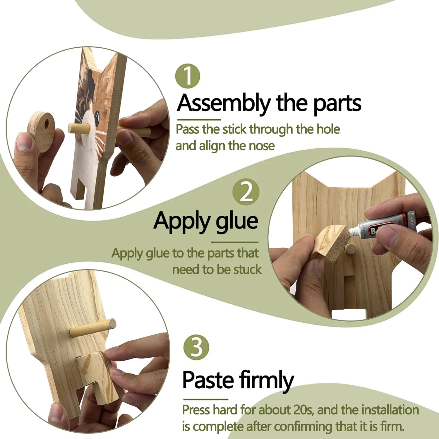 🦉Wooden Animal Glasses Stand 👓