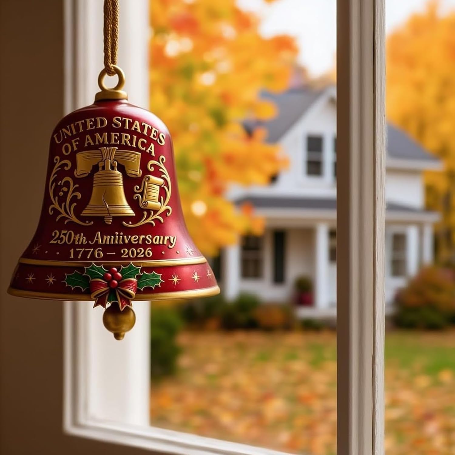 🎄✨ "Christmas Countdown 50%OFF -United States 250th Anniversary Bell Ornament
