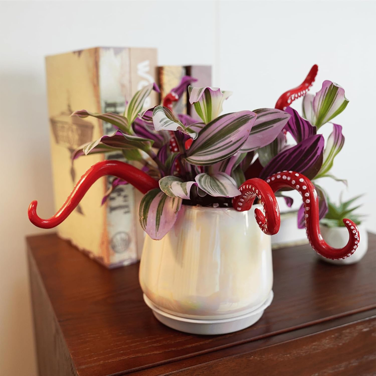 Glow in The Dark Octopus Plant Stakes