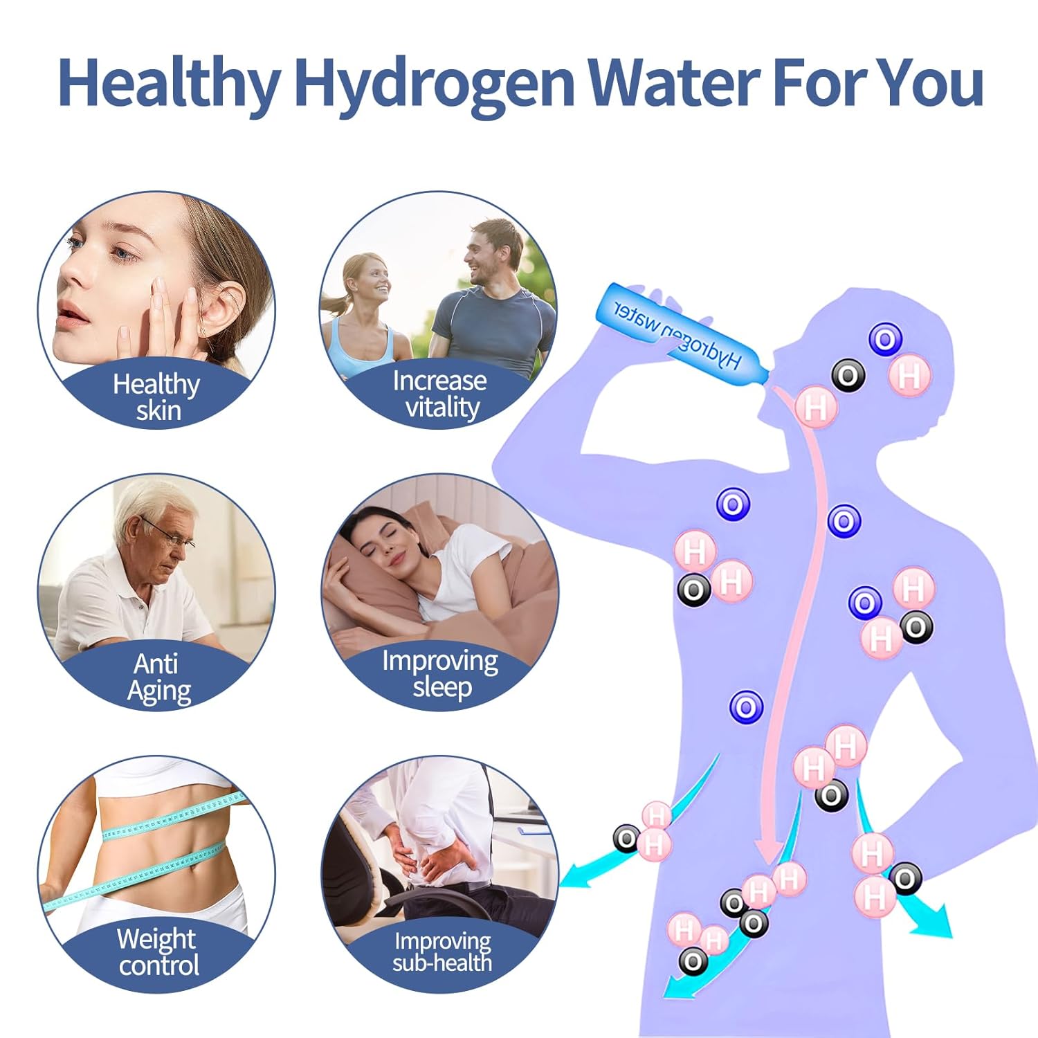 10 oz Portable Hydrogen Water Bottle