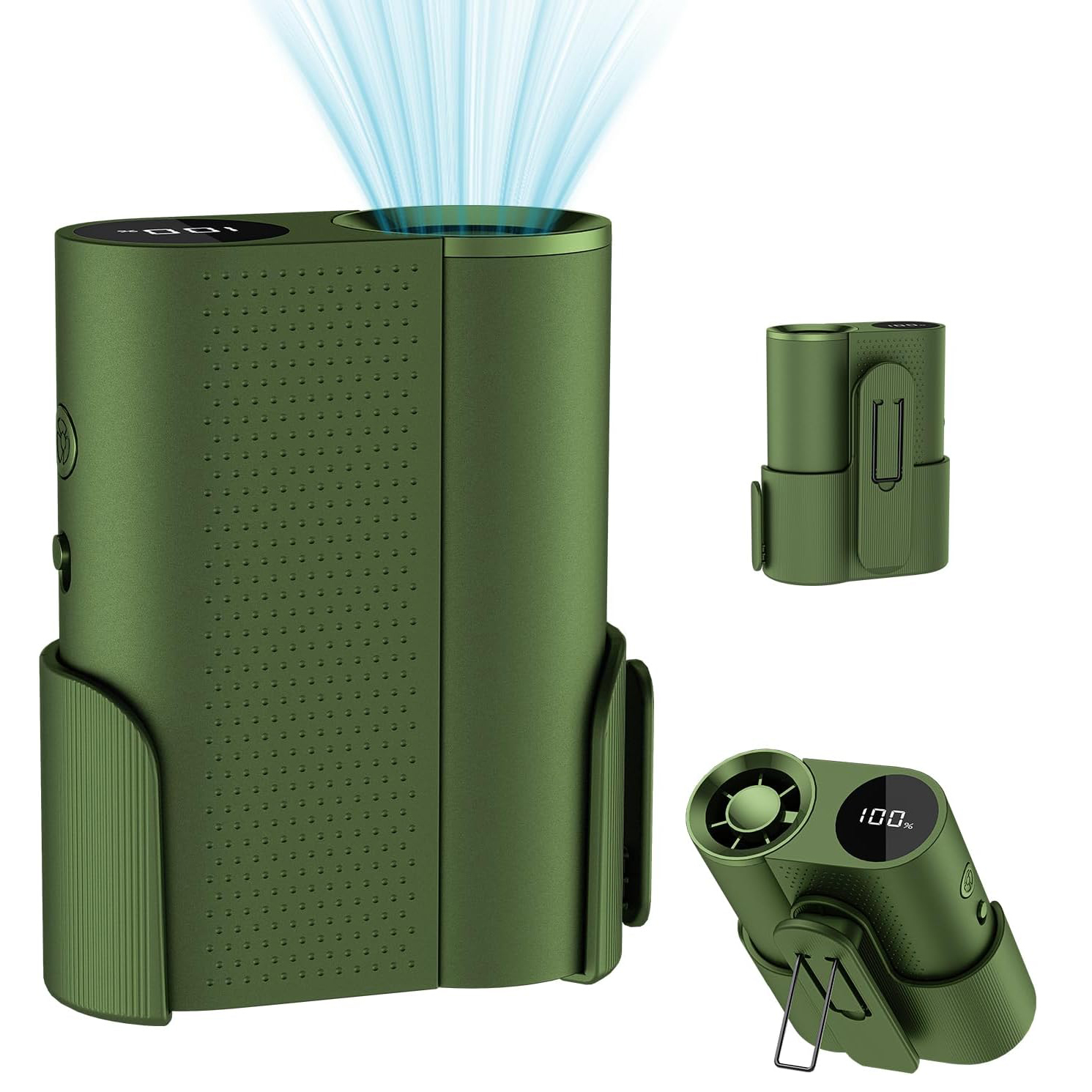 Personal Rechargeable Wearable Neck Fan Waist Clip Cooling Fan