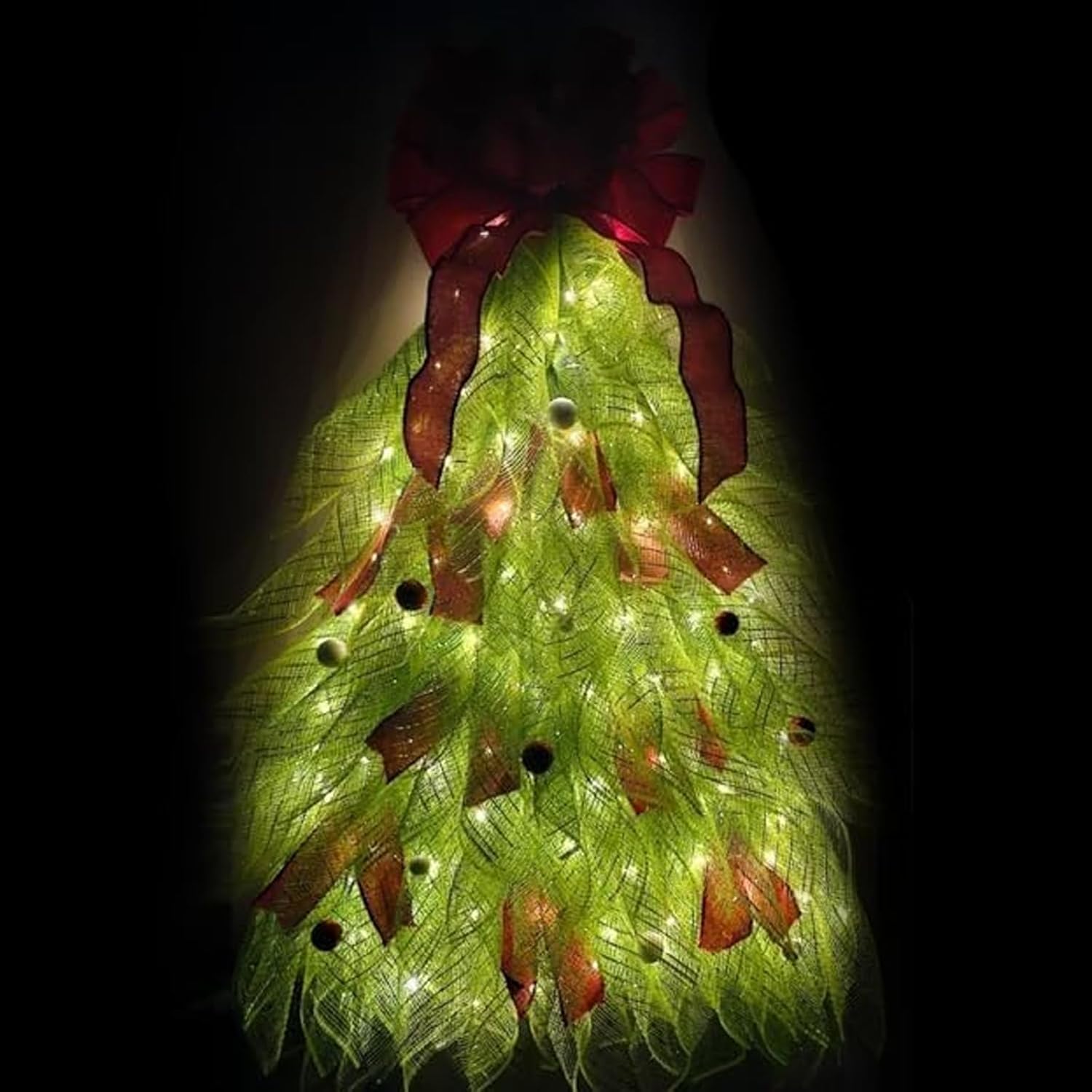 Last Day 50% OFF - Handmade Christmas Tree Wreath for Front Door