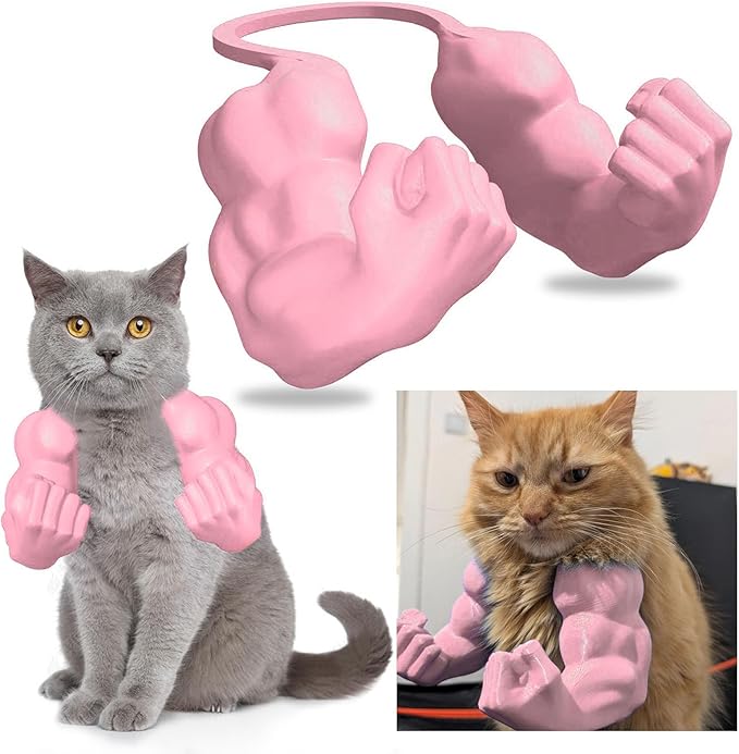 🔥2025 Summer Hot Sale - 48% OFF🔥Cat Muscle Arms – Funny 3D Printed Hulk Arms for Cats💪