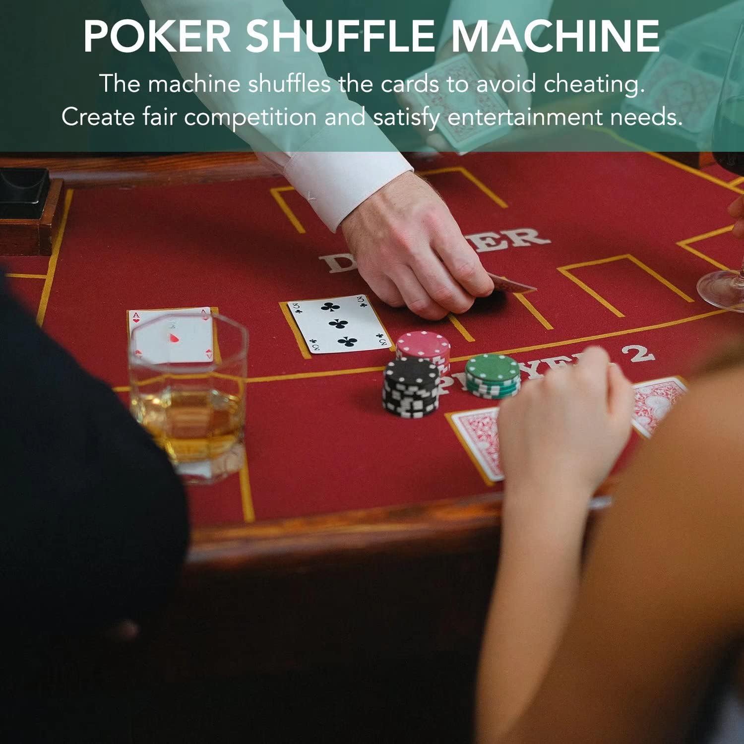 Automatic Card Shuffler 1/2/4/6 Decks