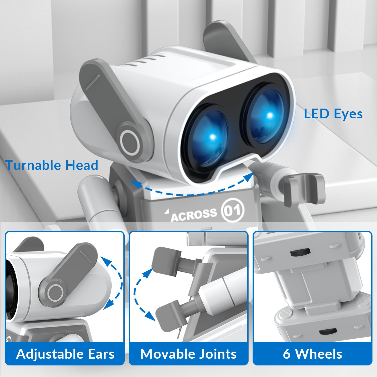 RC Robots with LED Eyes and Music