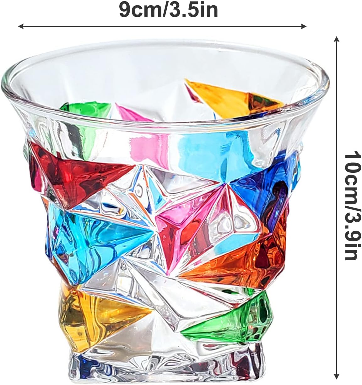 Colorful Crystal Whiskey Glass