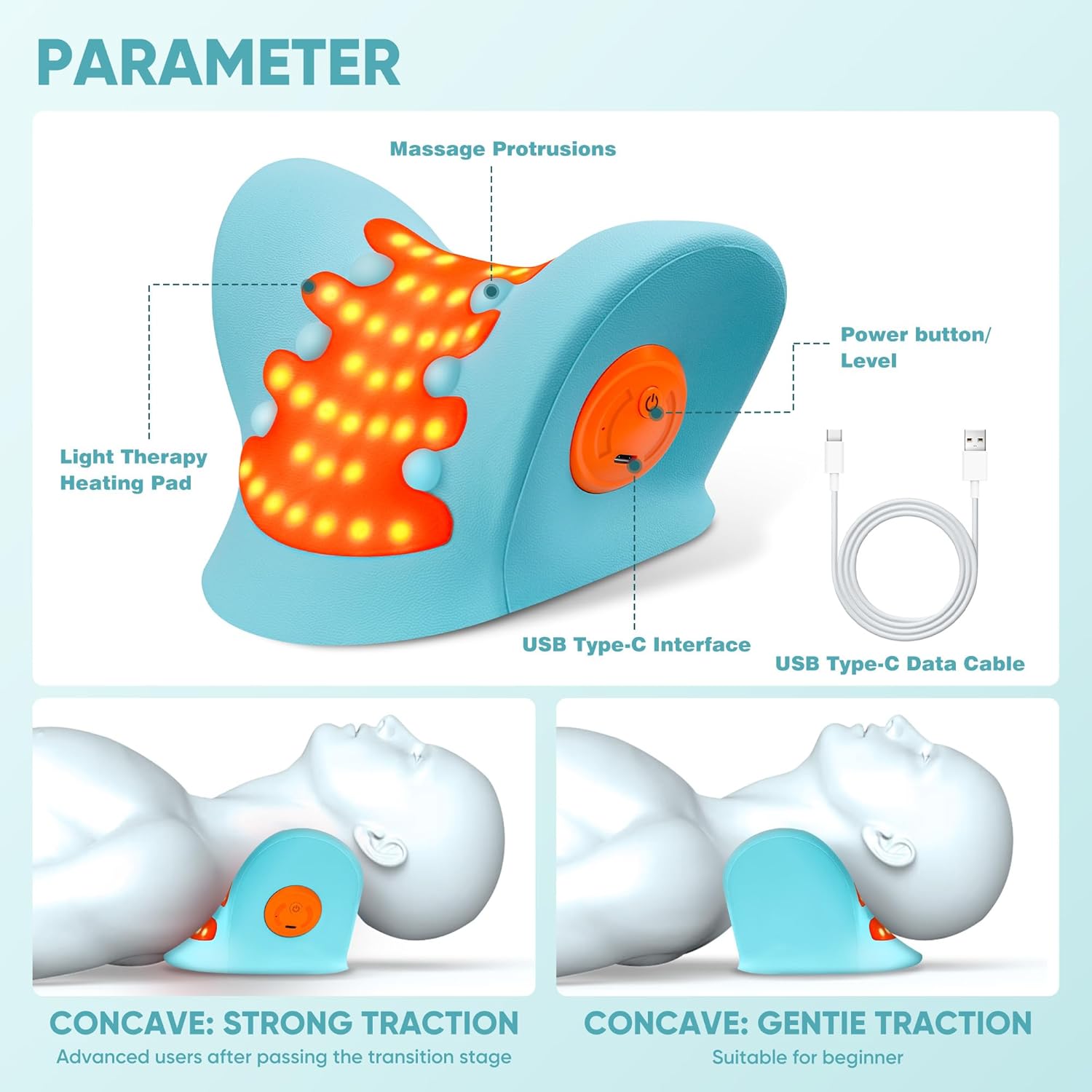 Red Light Neck and Shoulder Relaxer with Heat