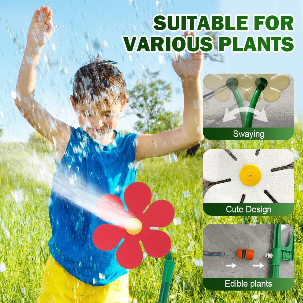 Crazy Daisy Sprinkler Sunflower Lawn Dancing Flowe