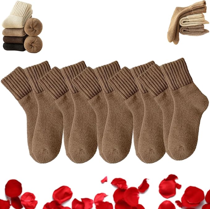 Women's Solid Mid-calf Wool Socks