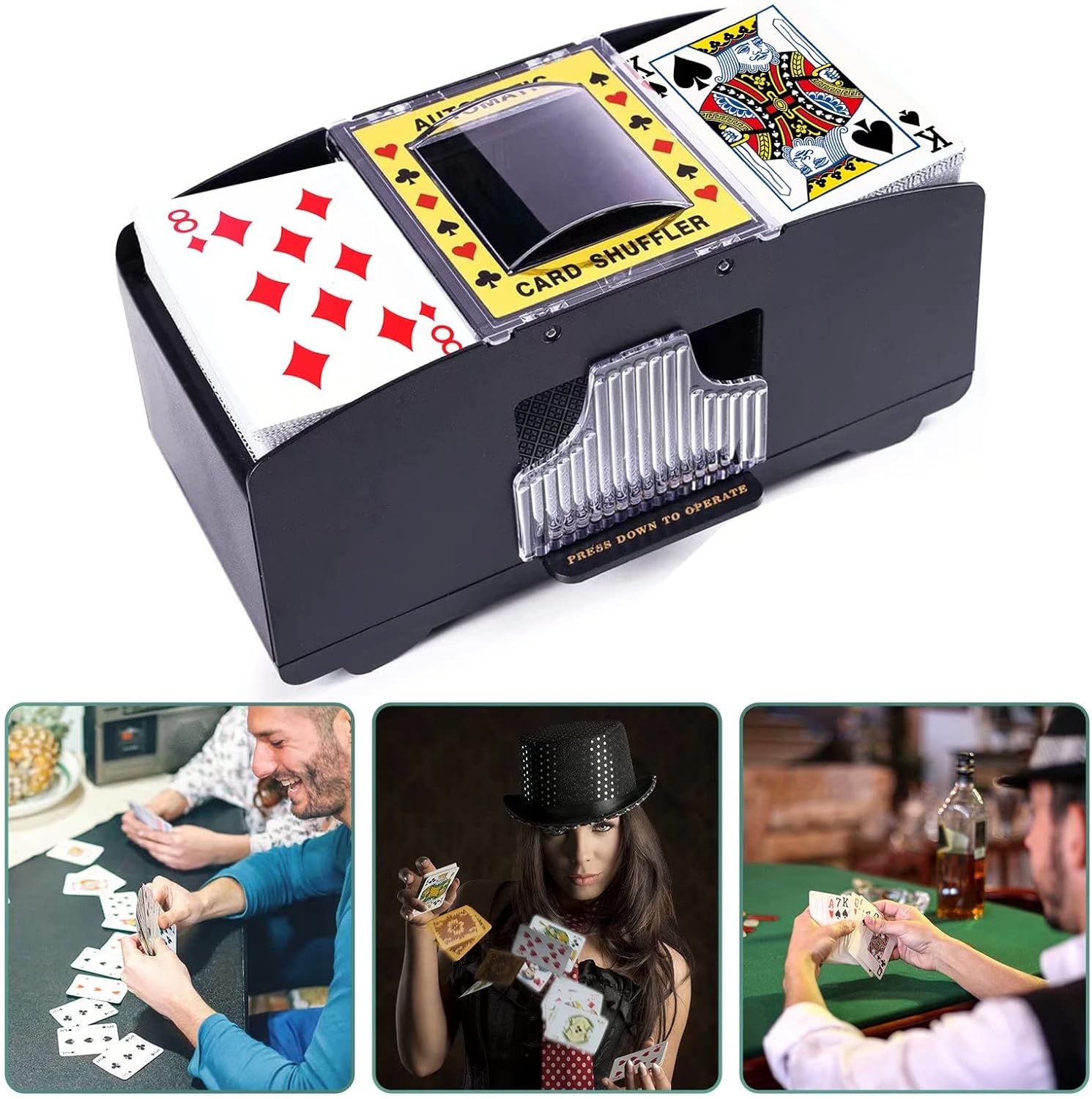 Automatic Card Shuffler 1/2/4/6 Decks