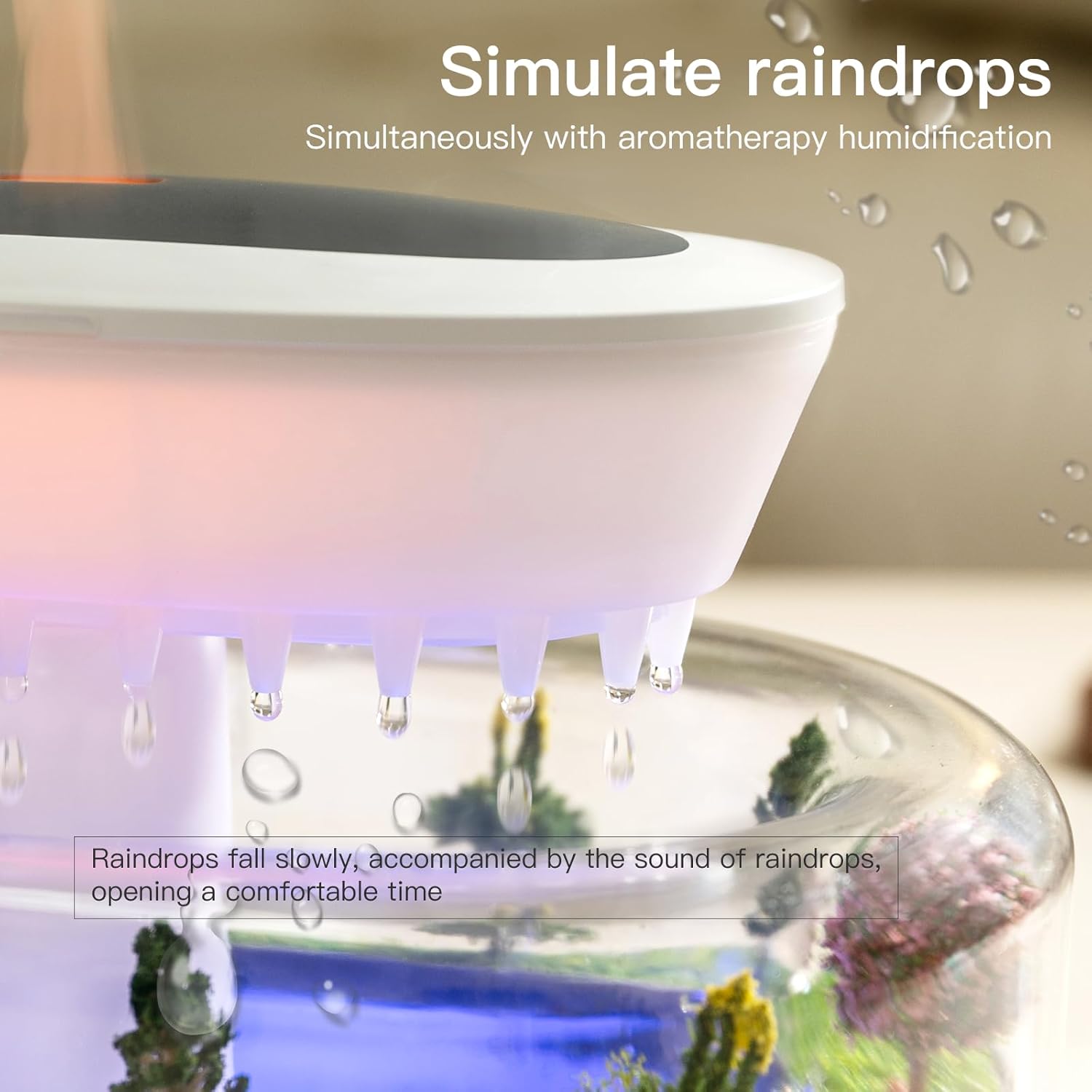 Rain Humidifier Ultrasonic Rainfall Humidifier