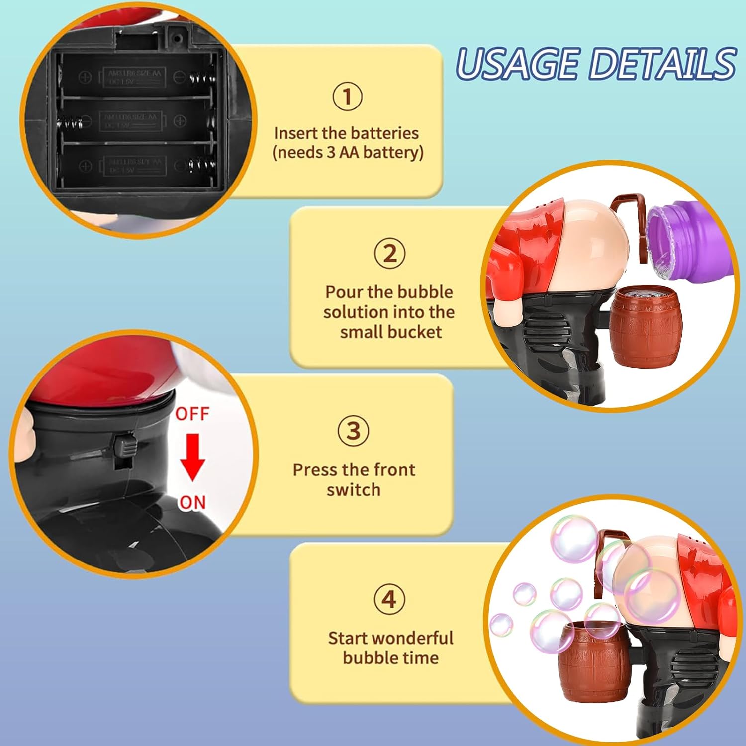 Funny Santa Claus Bubble Modeling of The Fart Fart