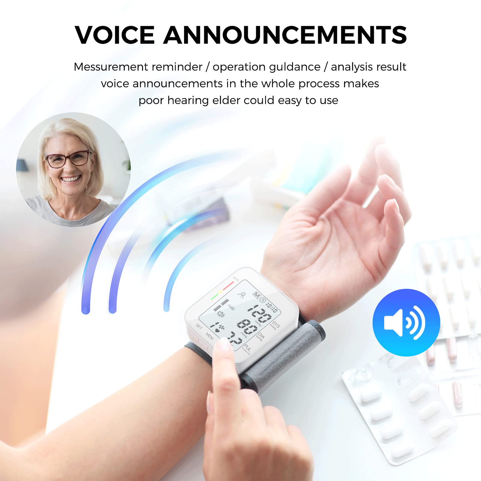 Welnax™ Wrist Blood Pressure Monitor