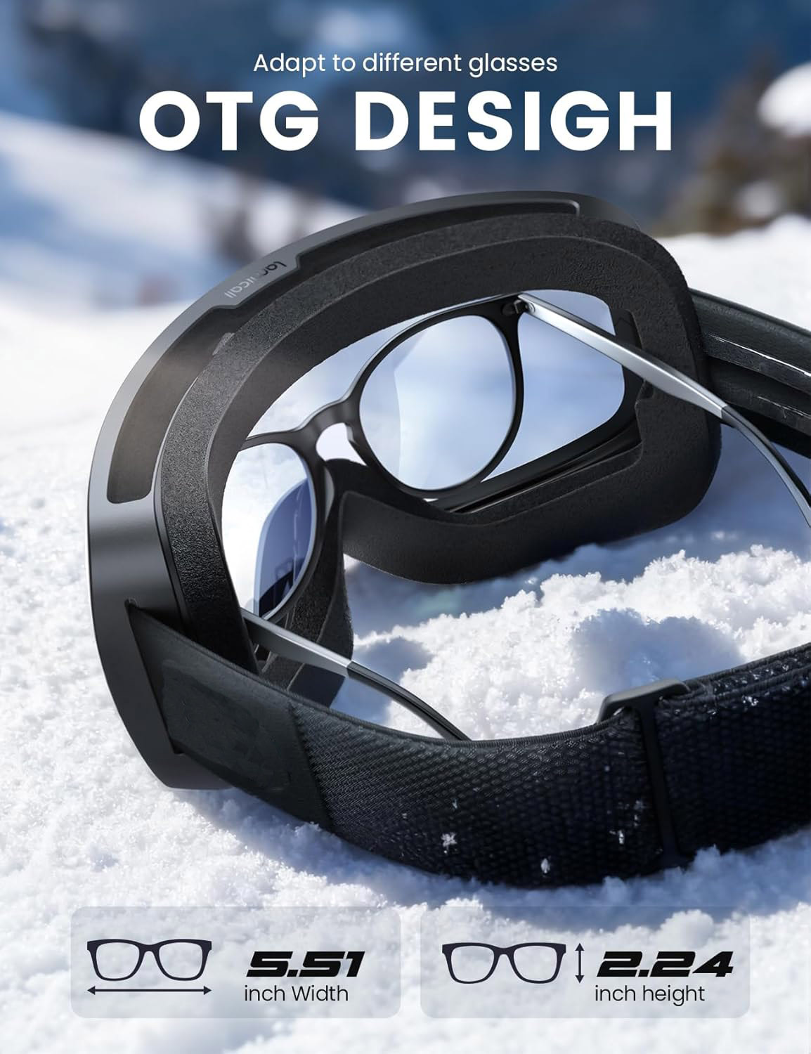 Graddi Ski Goggles with 3X Anti‑Fog for Crystal‑Clear Confidence