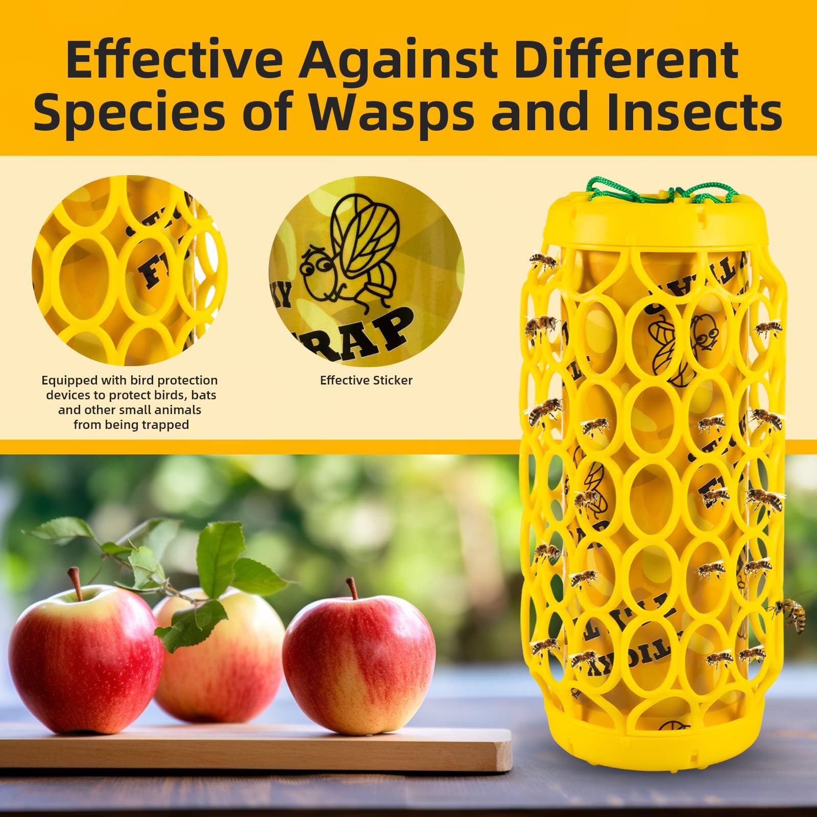 2pcs Wasp Traps Outdoor Hanging