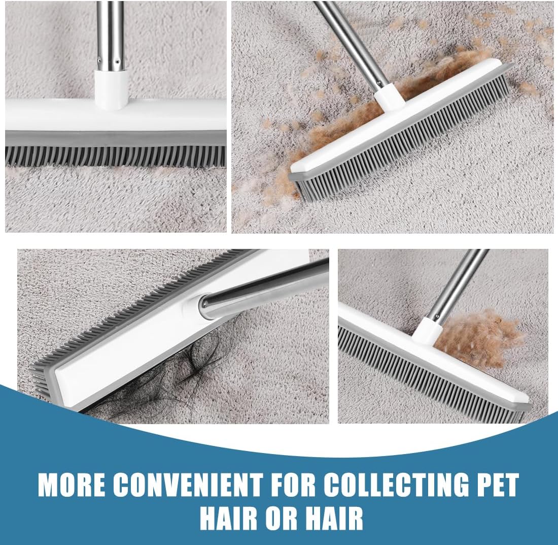 Rubber Broom Pet Hair Lint Removal