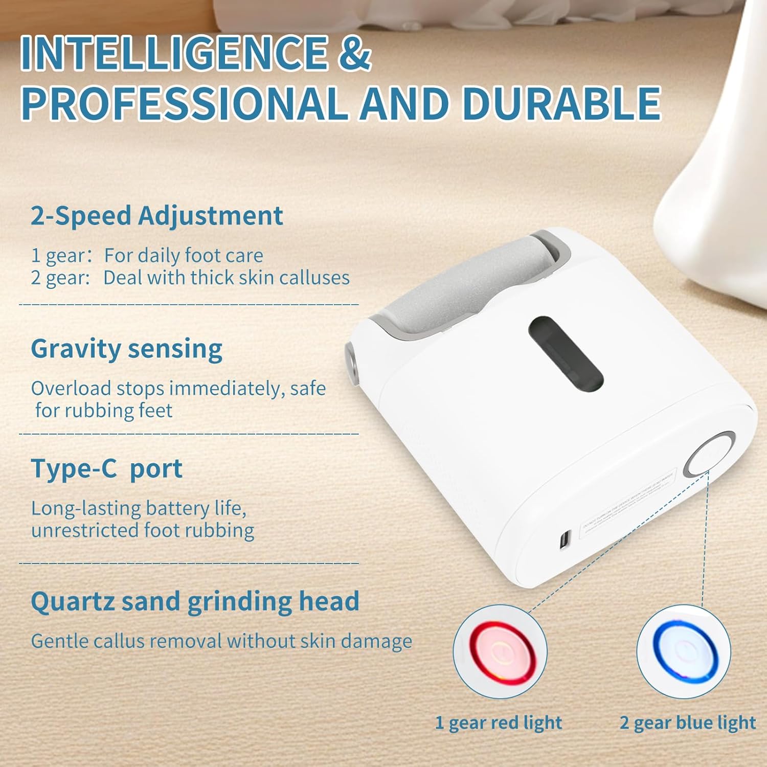 Electric Foot Callus Remover With Spray Comfortable and painless