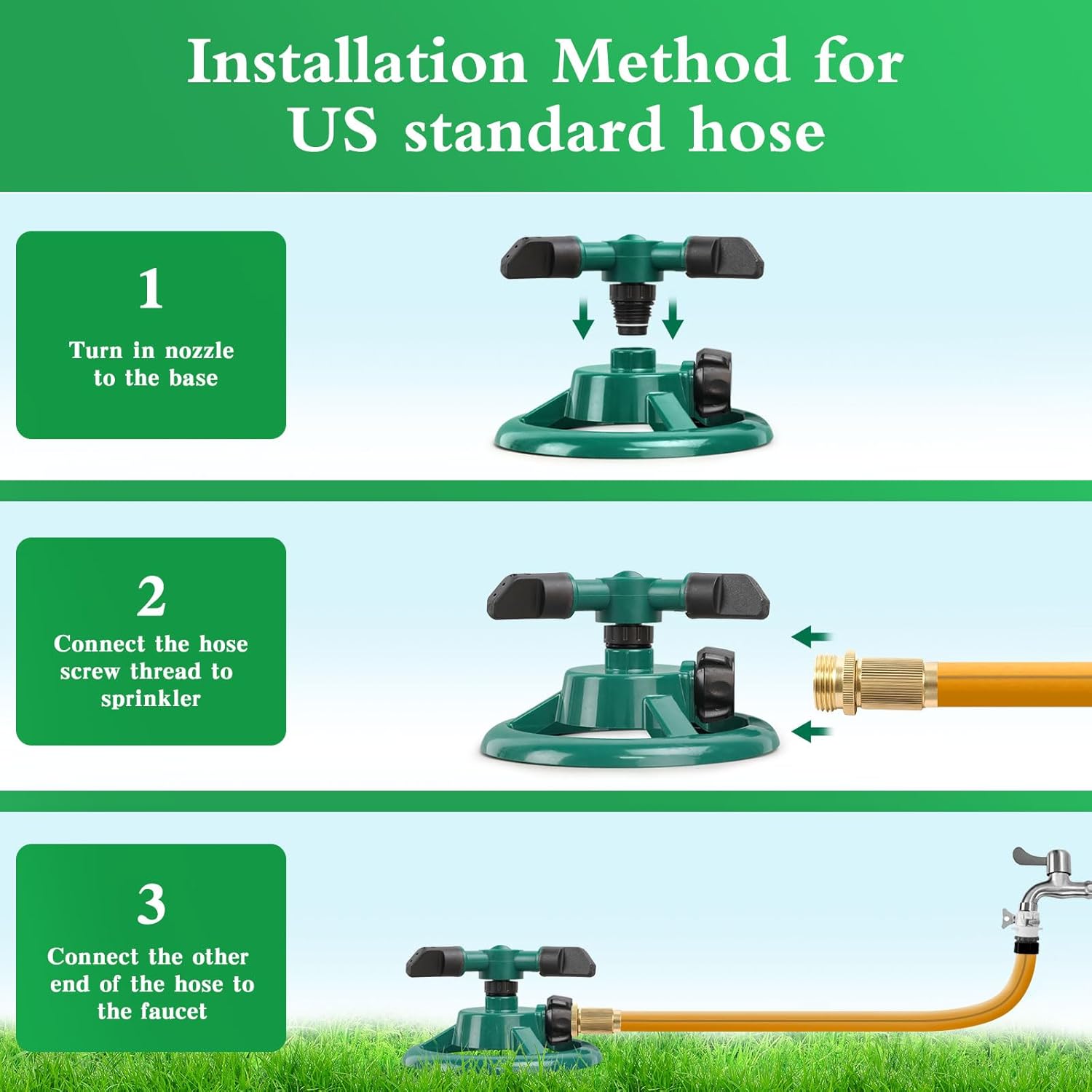 360 Degree Automatic Rotating Lawn Sprinkler