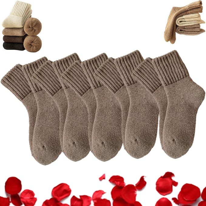 Women's Solid Mid-calf Wool Socks