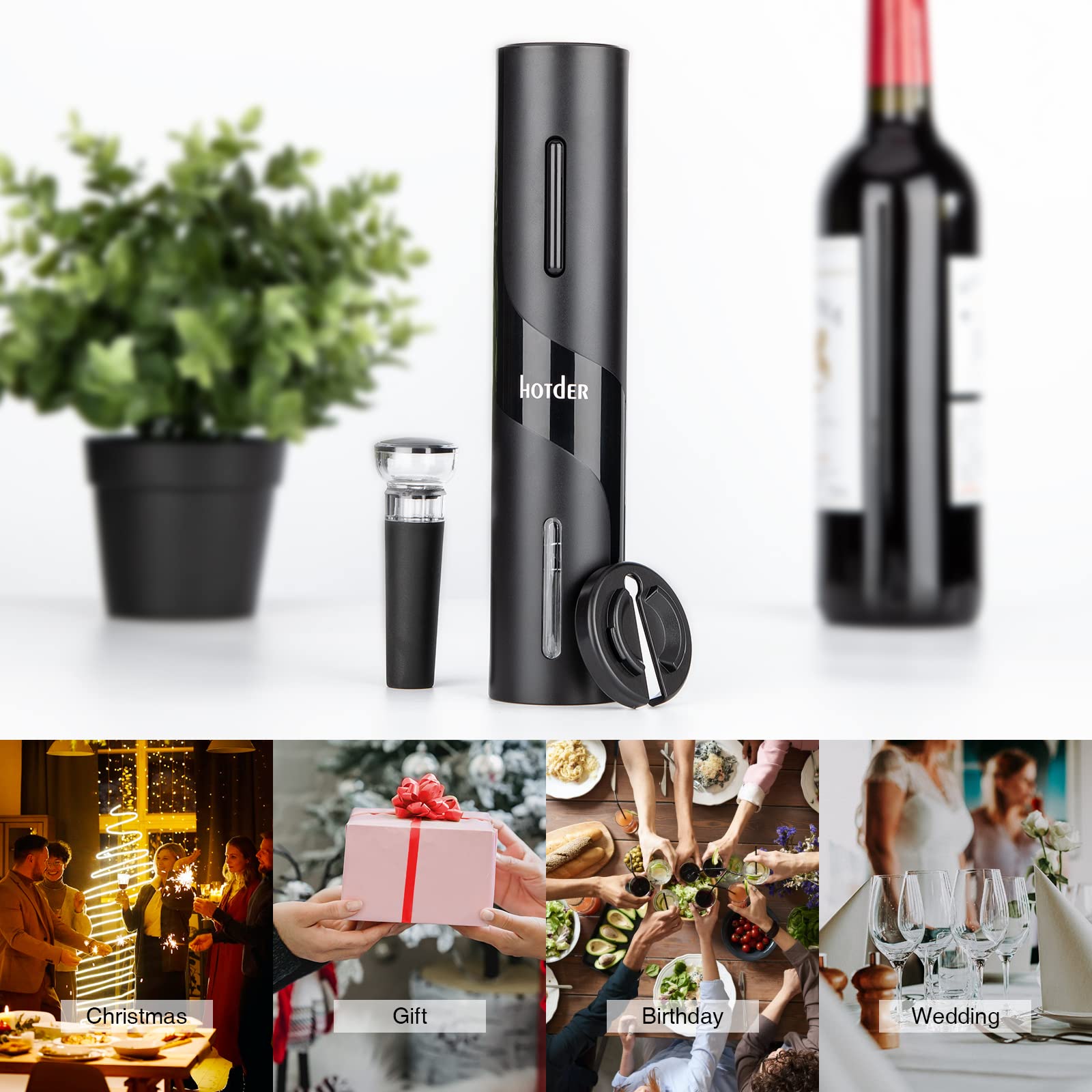 Electric Bottle Opener Set for Home Gift Party
