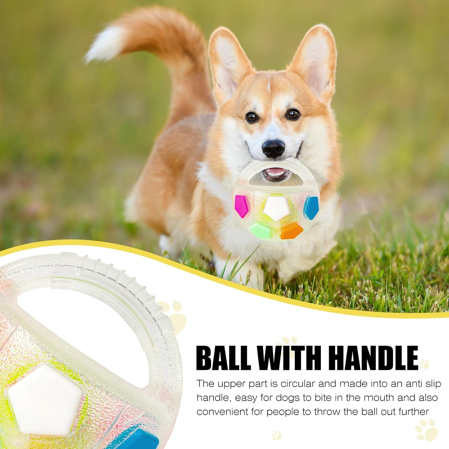 The Mellow Dog Calming Ball with Handle