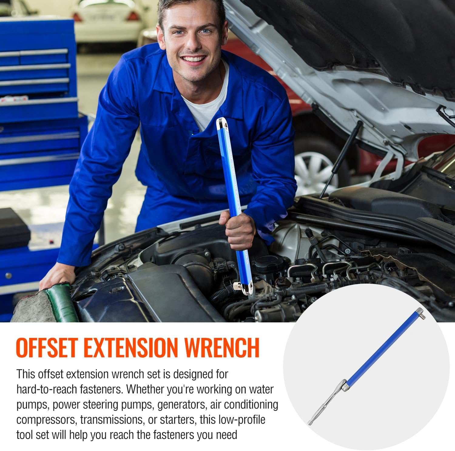 🔧15-inch Offset Extension Wrench