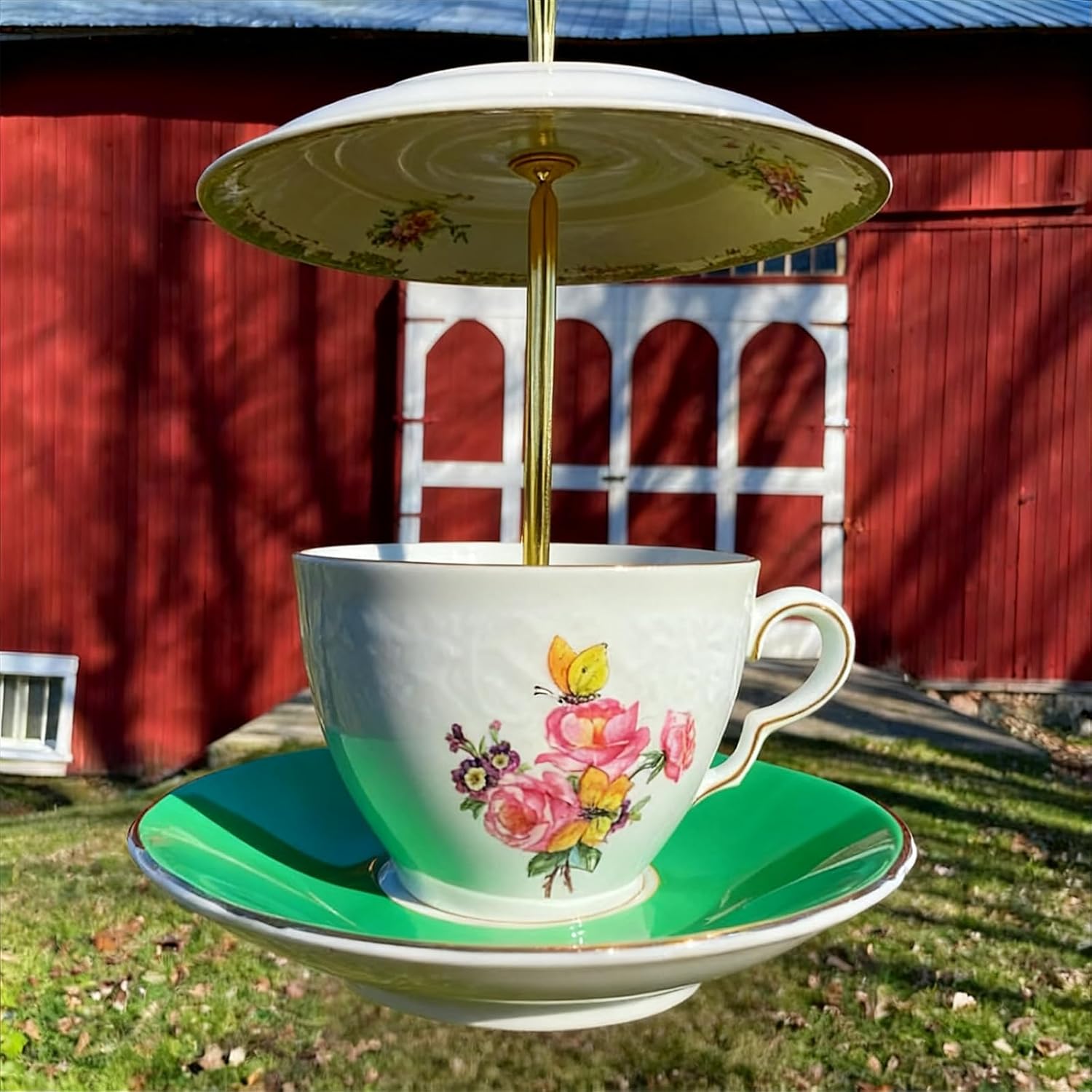 🔥LAST DAY 50% OFF - 🐦Bird Tea Party:  Ceramic Teacup Birdfeeder