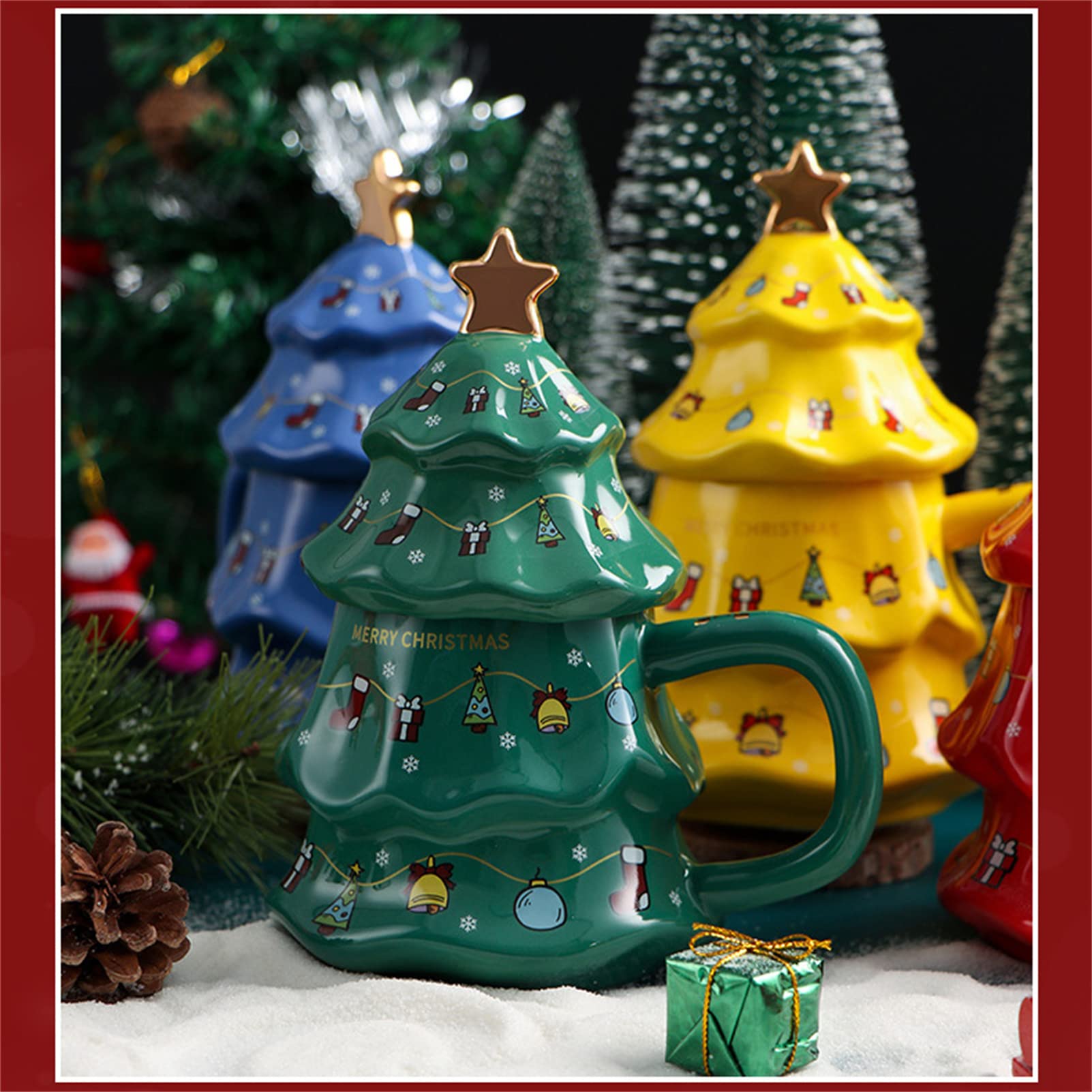 🎁The Best Gift - Creative Christmas Tree Shaped Coffee Cup