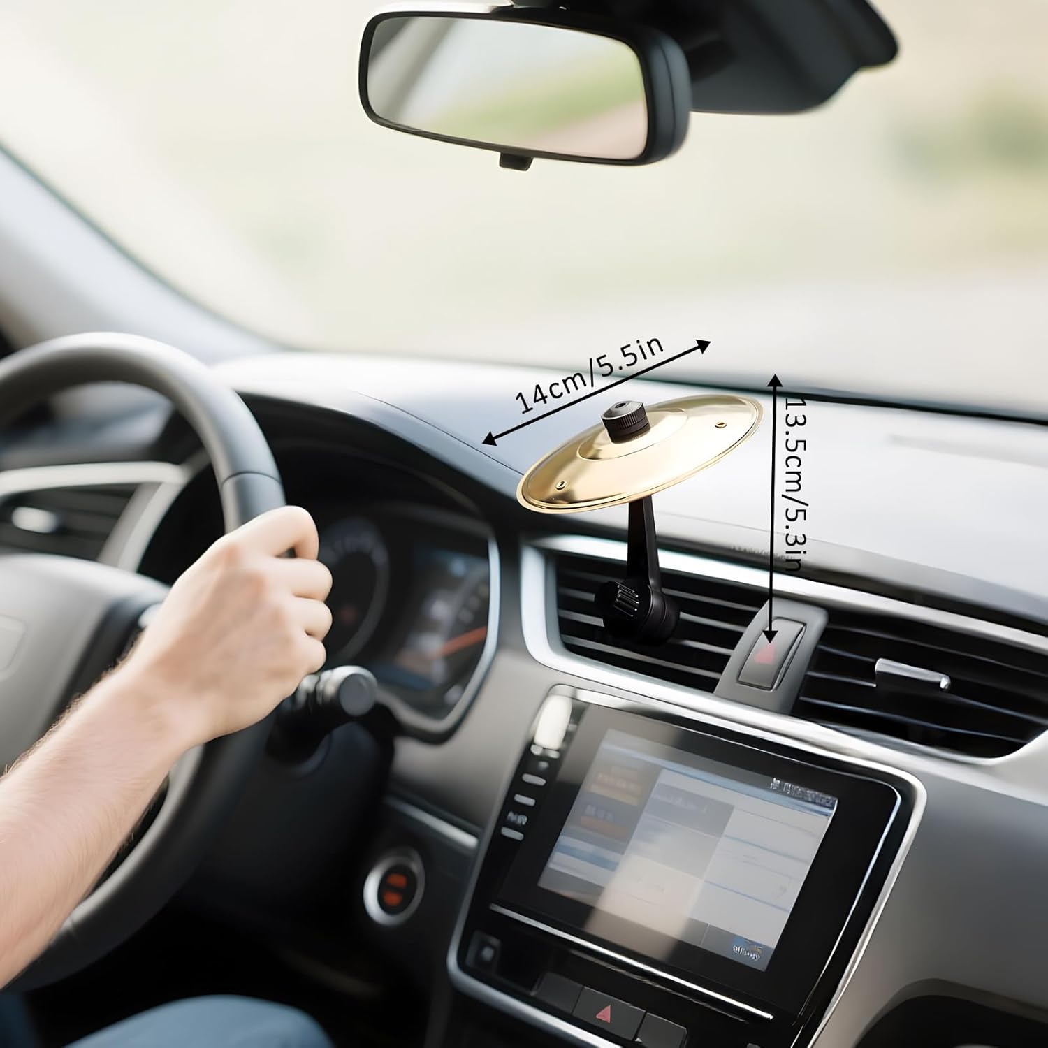 ​​🎵🚗Turn Every Commute into a Rock Concert— Portable Car Vent Crash Cymbal​