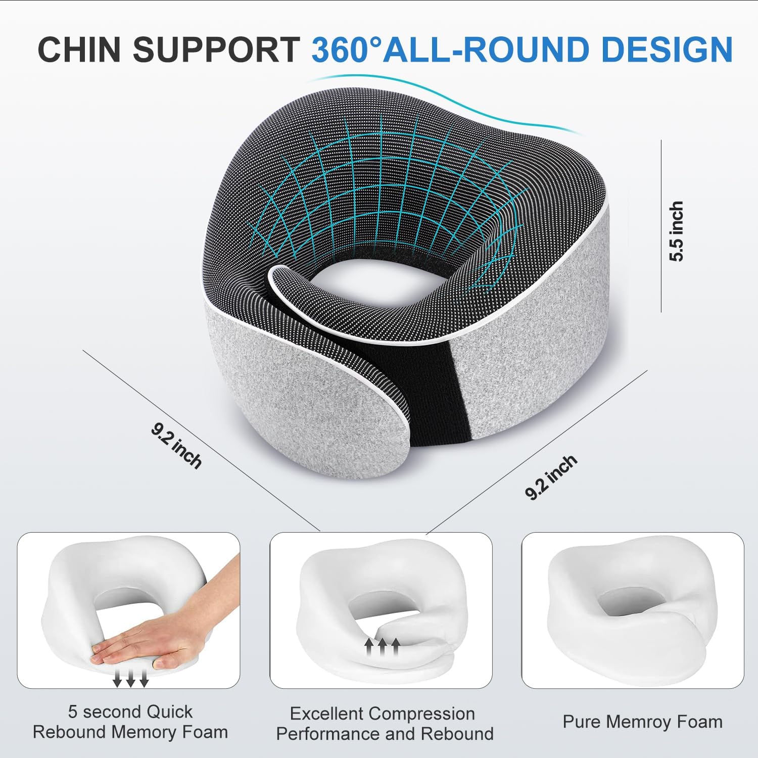 360° Support Pillows for Sleeping