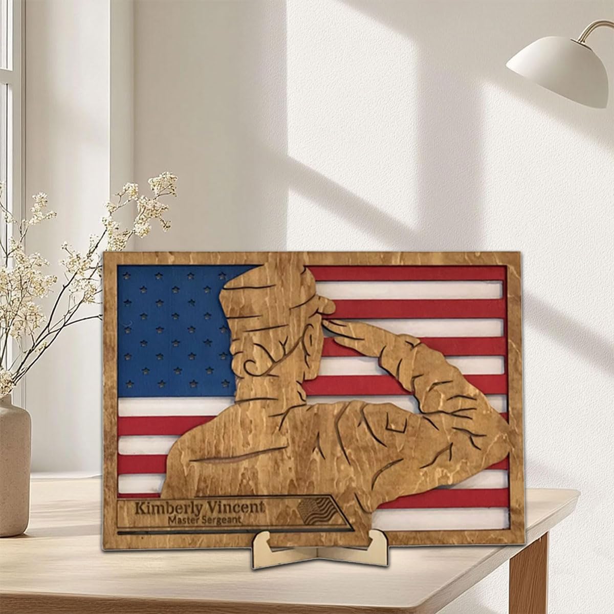 2025 Patriotic Wooden Tabletop Decor