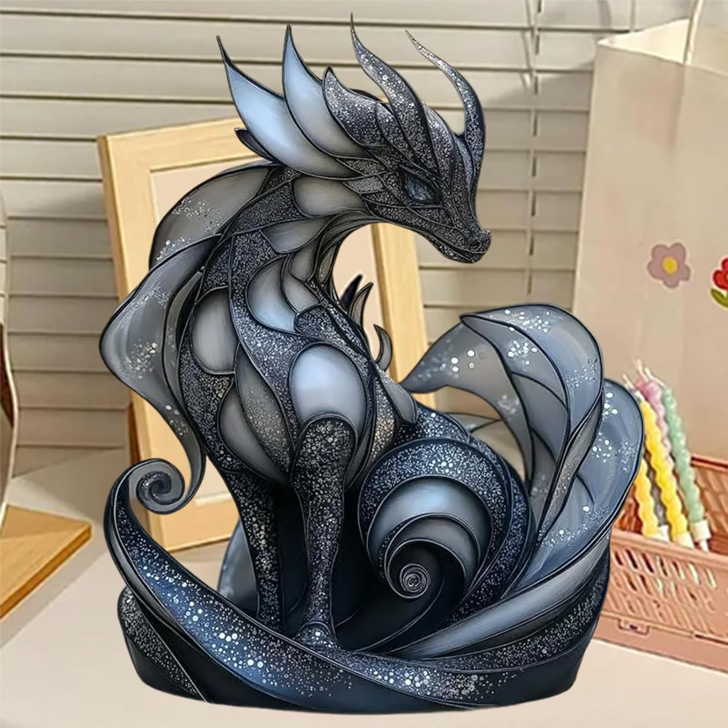 🐉Galaxy Dragon Statue – Mystical Fantasy Home Decor