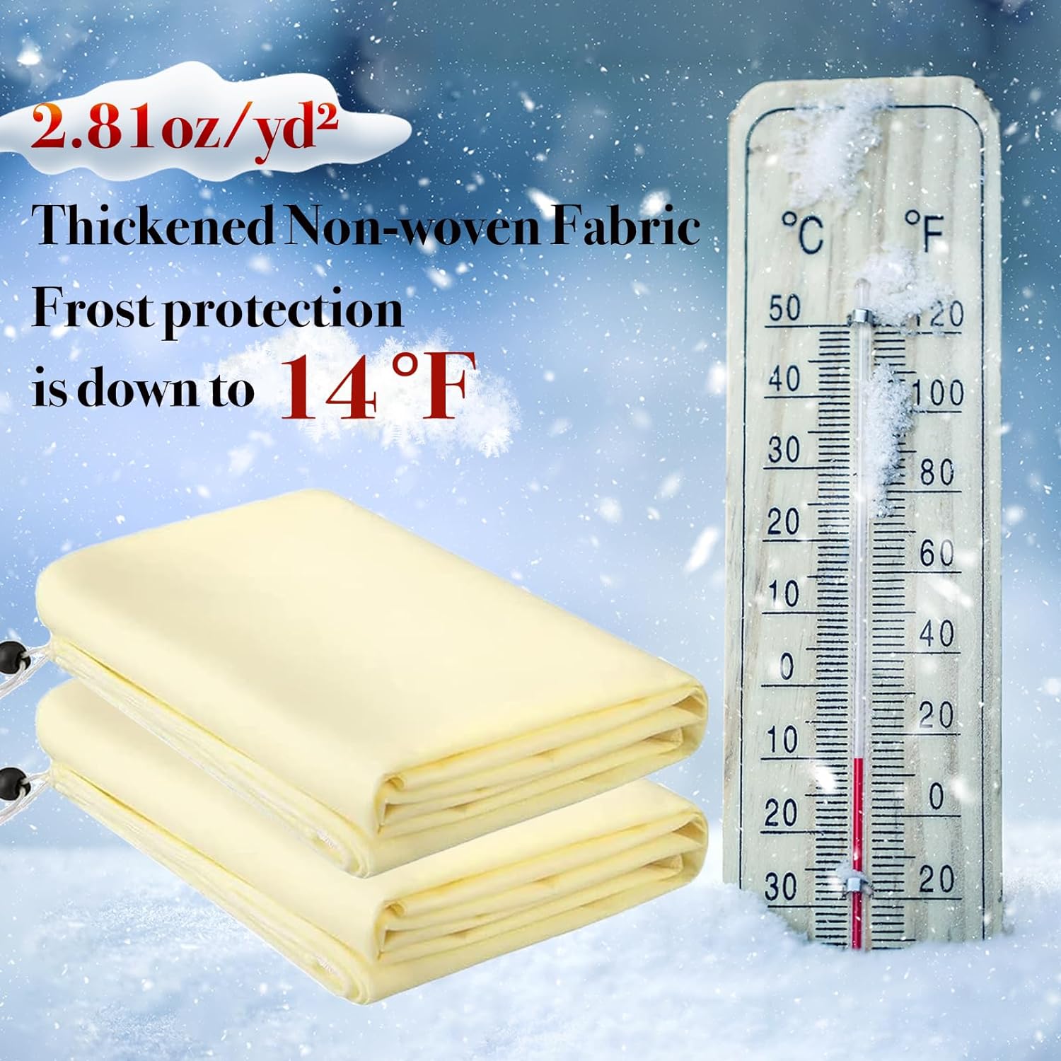 Plant Covers Freeze Protection with Reusable(2 Pack)