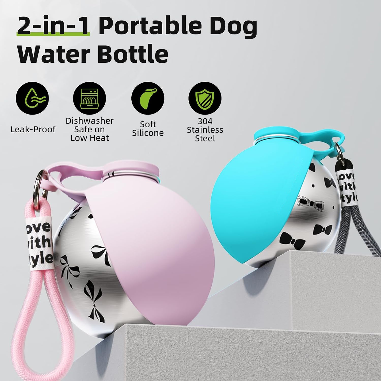 Petsume™ Elite Stainless Steel Portable Dog Water Bottle