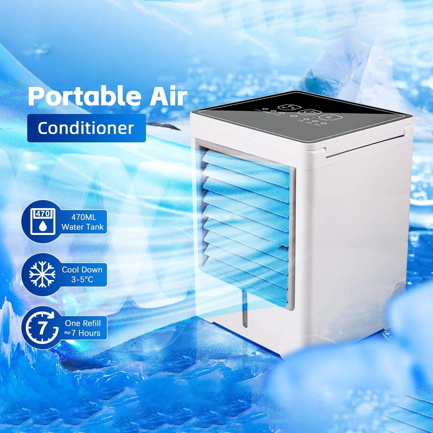 Evaporative Air Cooler with Touch Screen