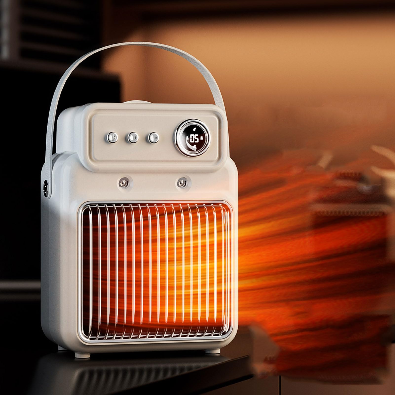 3-in-1 Electric Space Humidifier Table Heater
