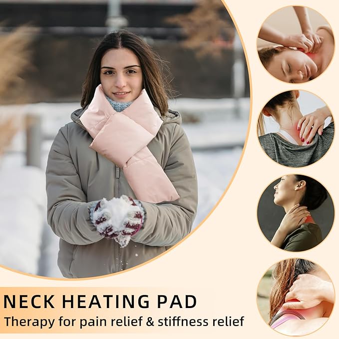 🧣Heated scarf, Electric Heating Pad for Neck Pain Relief and Stiffness