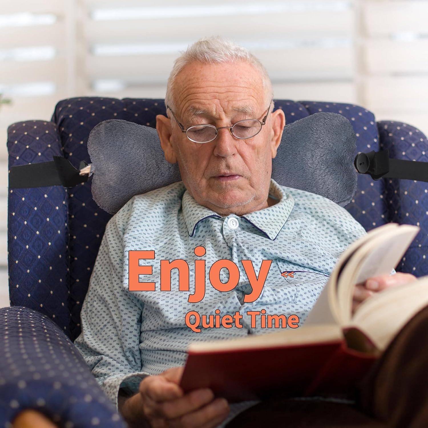 Adjustable Shoulder Straps Bone Shaped Neck Headrest