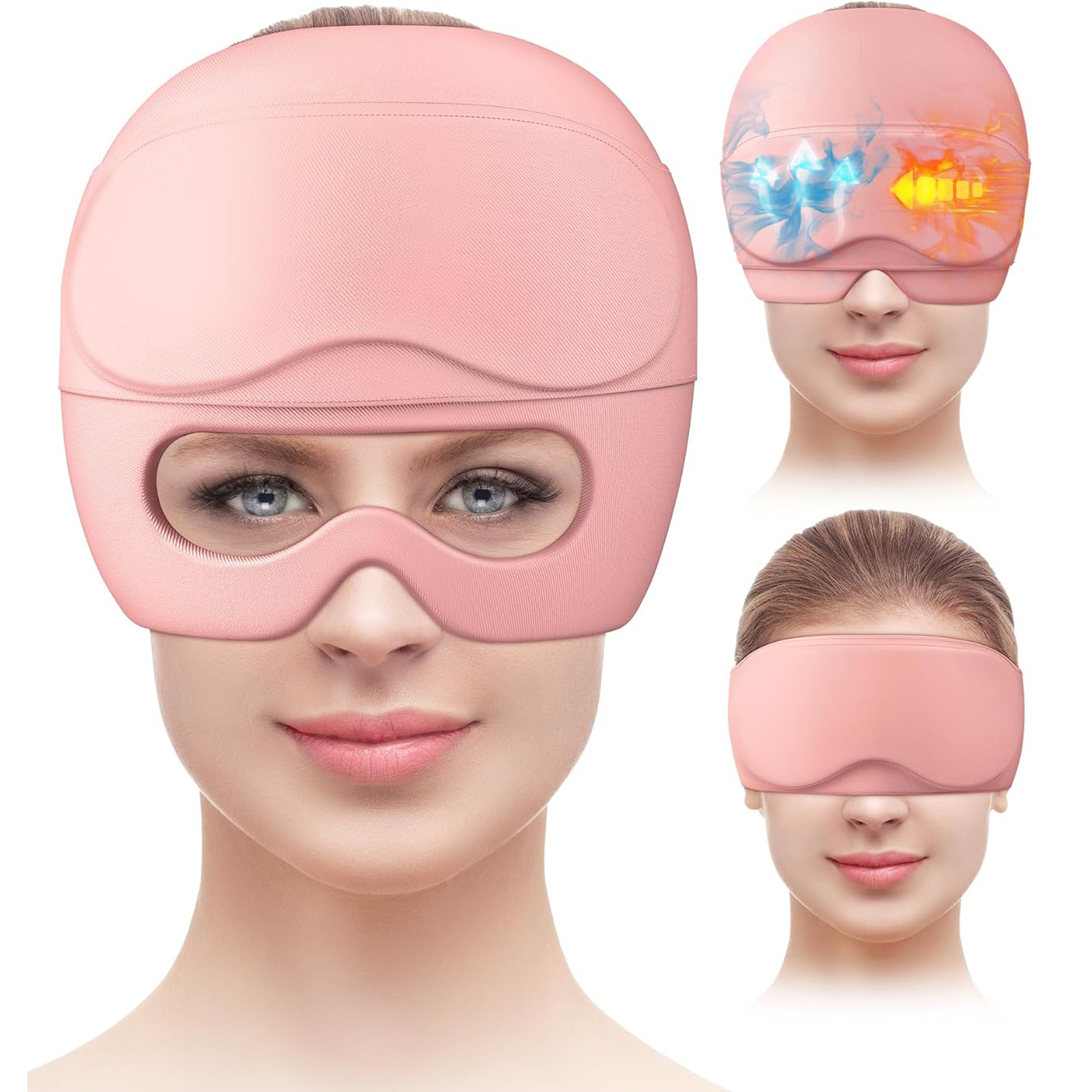 2‑in‑1 Migraine Relief Cap with Gel Eye Mask