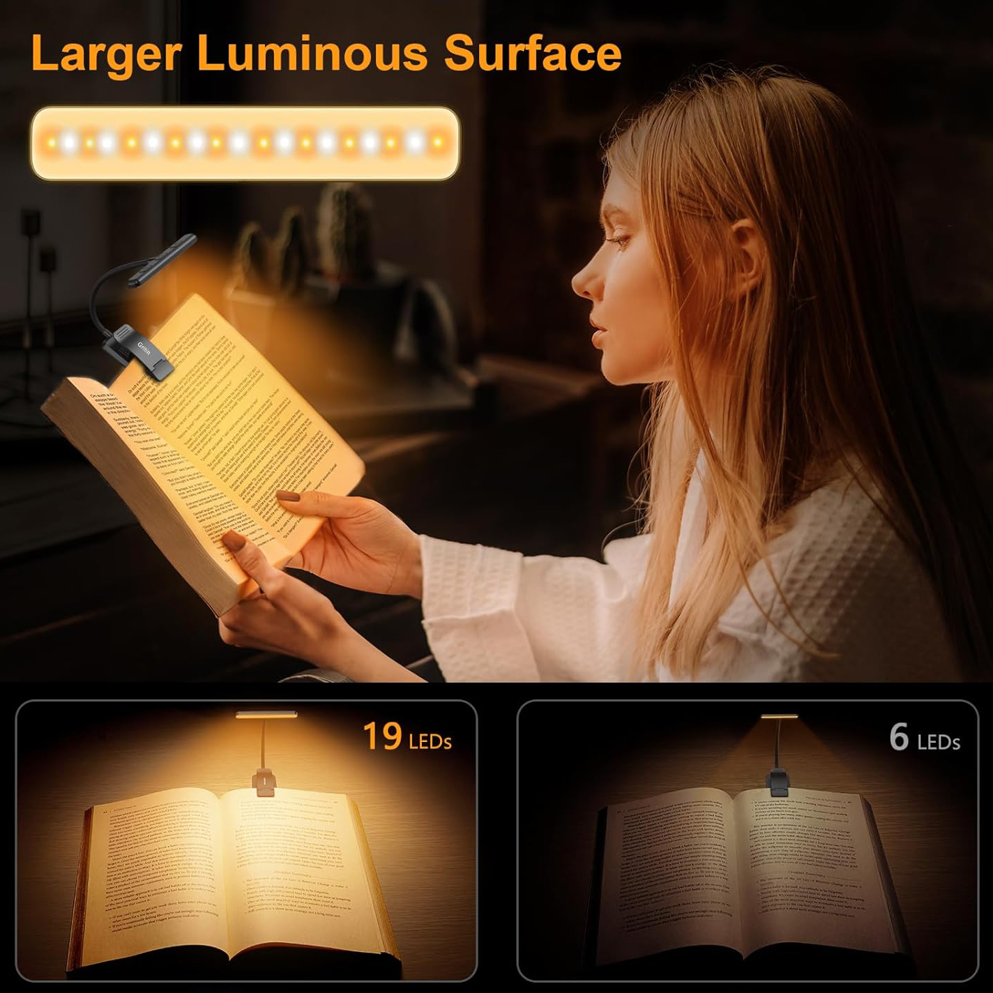 📖 Rechargeable LED Book Light