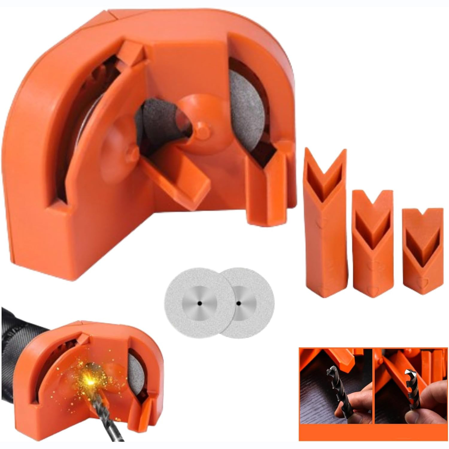 🎁Multipurpose Drill Bit Grinding Sharpener