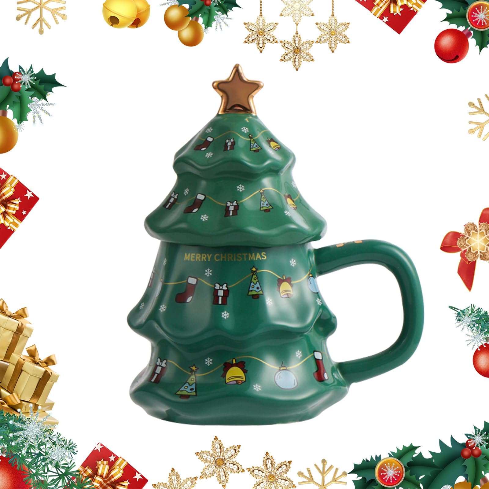 🎁The Best Gift - Creative Christmas Tree Shaped Coffee Cup